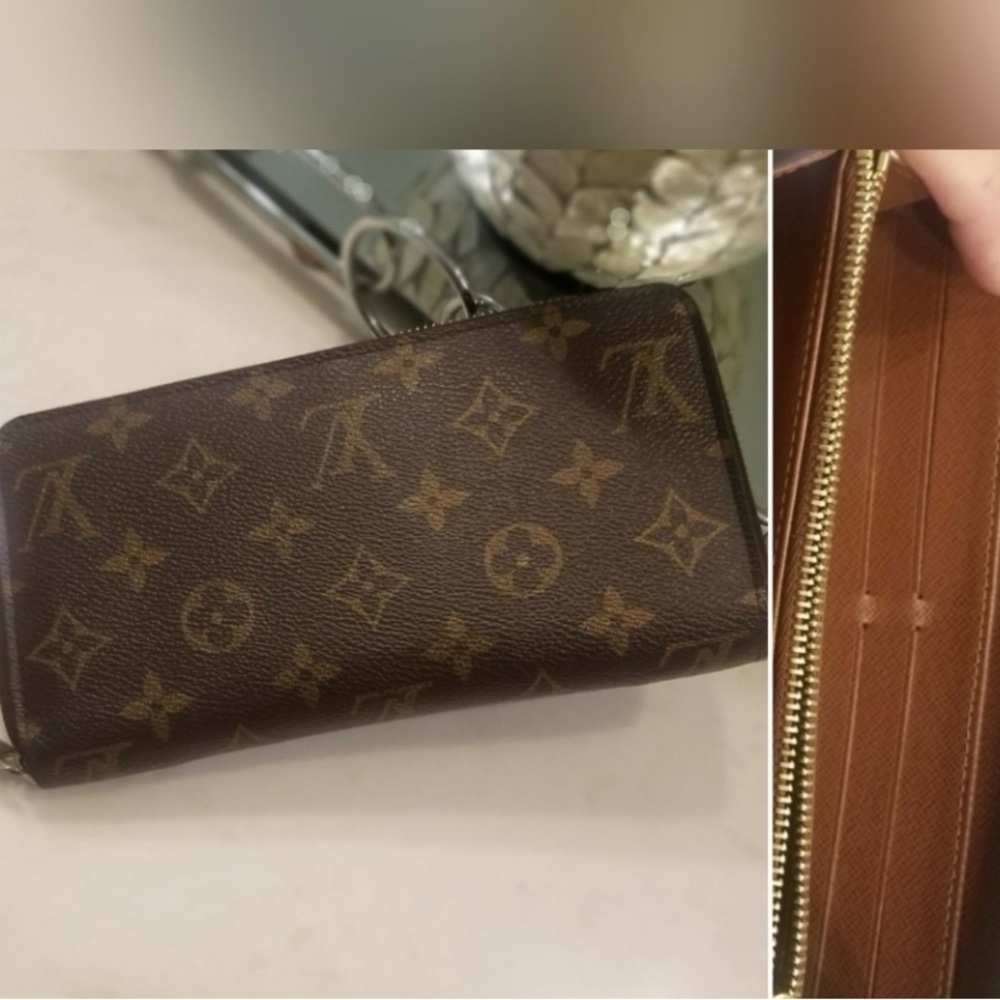 New| Authentic Louis Vuitton monogrammed Zippy Wallet
